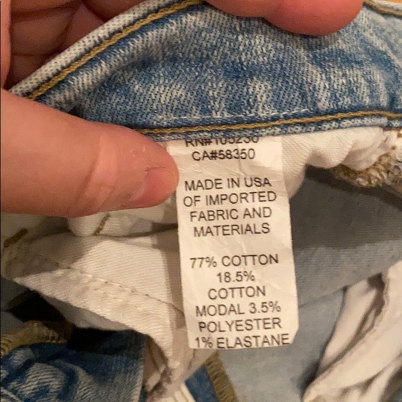 Current Elliott SAMPLE Bermuda cropped jean shorts - Picture 7 of 8